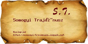 Somogyi Trajánusz névjegykártya