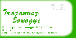 trajanusz somogyi business card